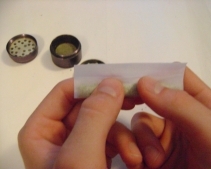 rolling a joint