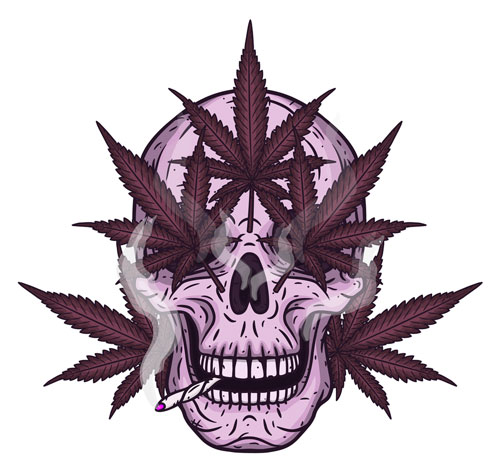 weed-cartoon-skull-man